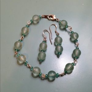 Handmade Earring & Bracelet Set - Free w/ Bundle!